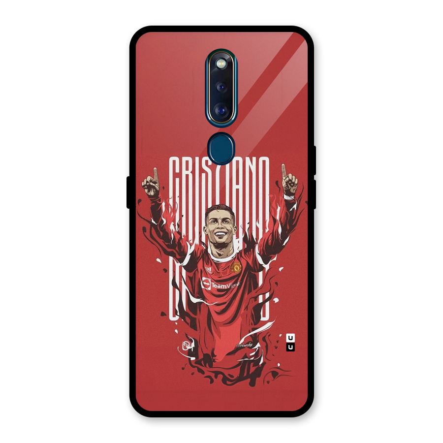 Soccer Star Victory Glass Back Case for Oppo F11 Pro