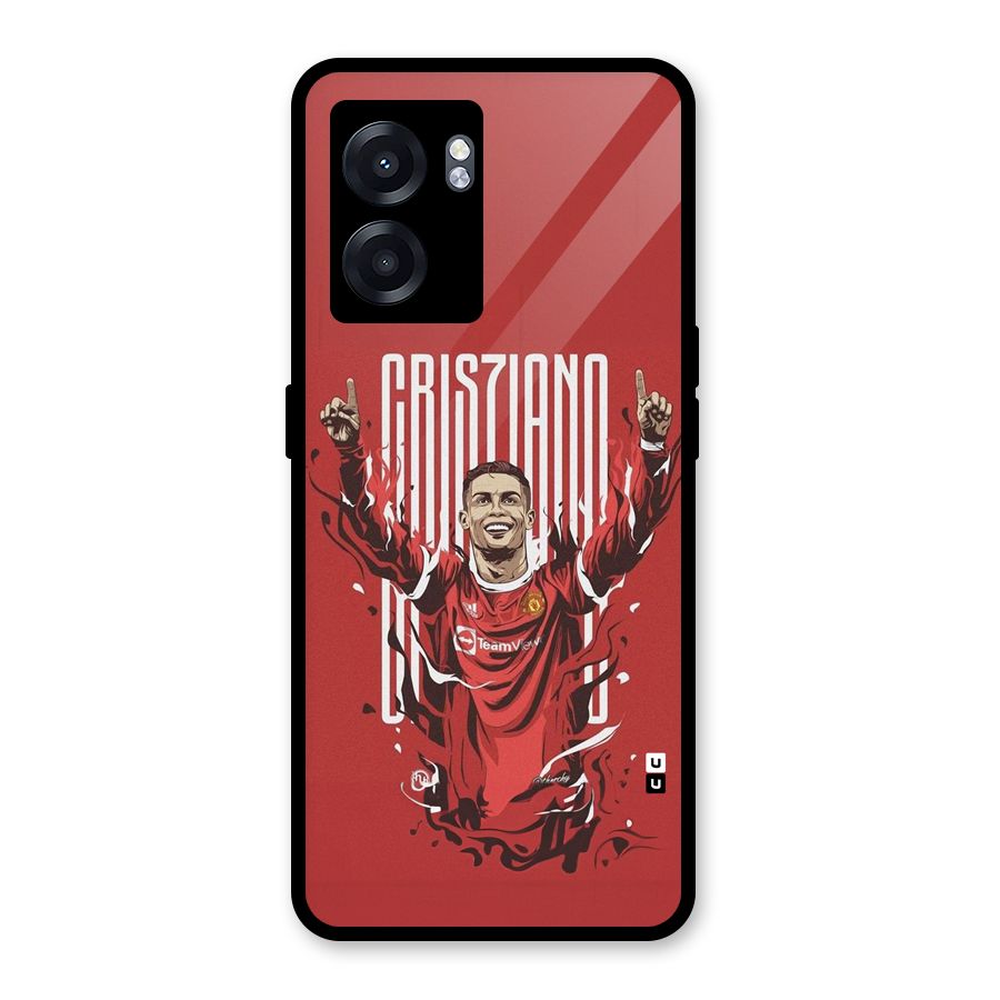 Soccer Star Victory Glass Back Case for Oppo K10 (5G)