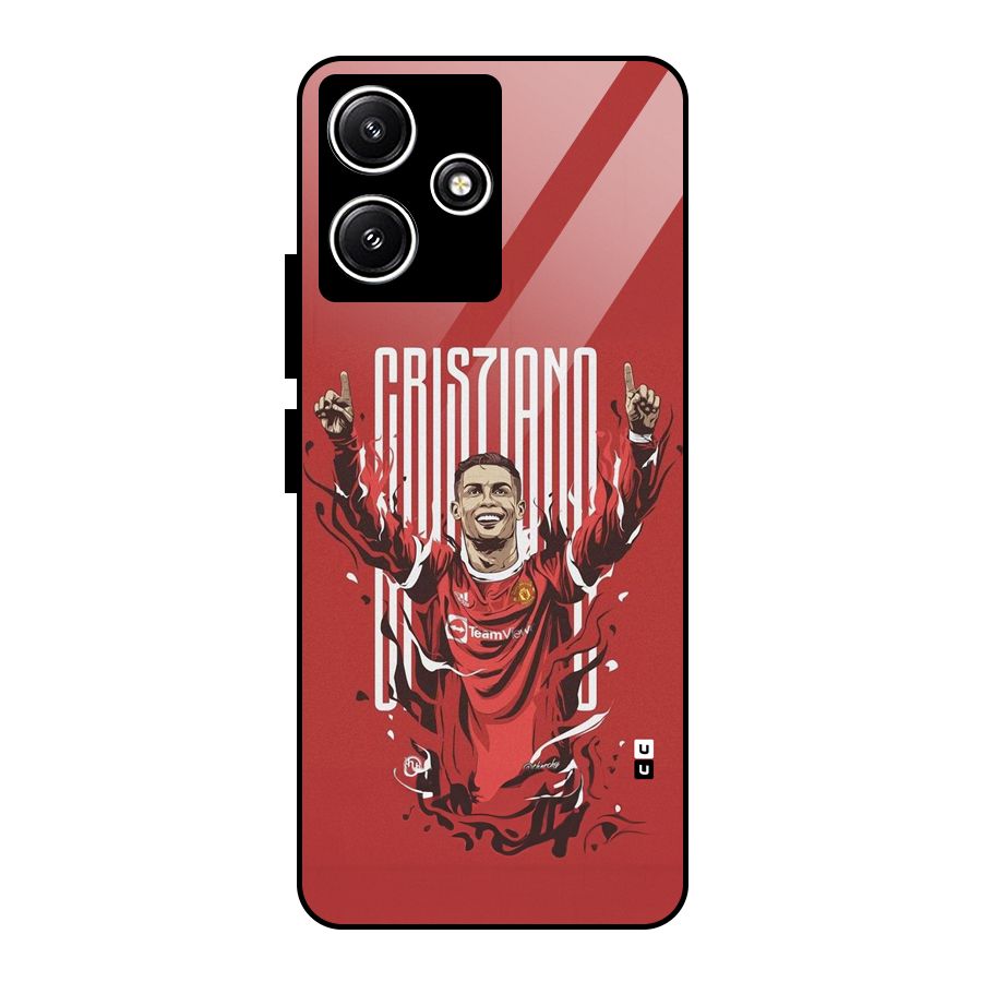 Soccer Star Victory Glass Back Case for Poco M6 Pro