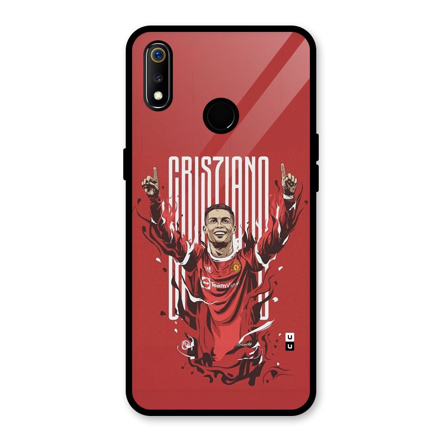 Soccer Star Victory Glass Back Case for Realme 3i