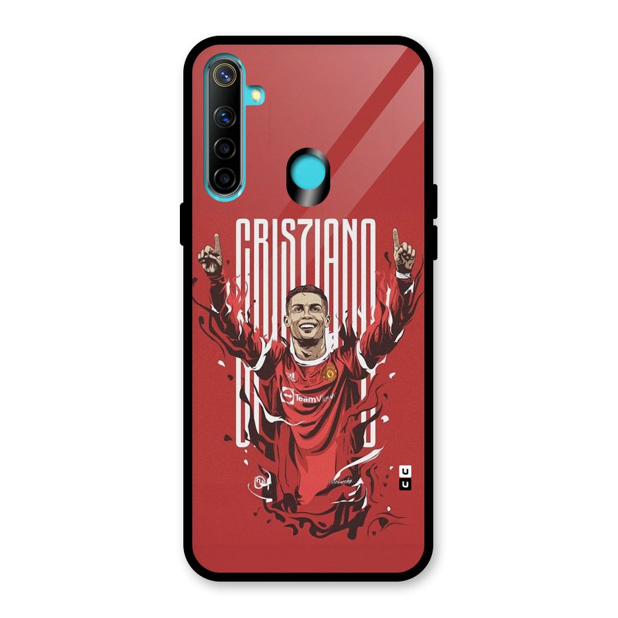 Soccer Star Victory Glass Back Case for Realme 5i