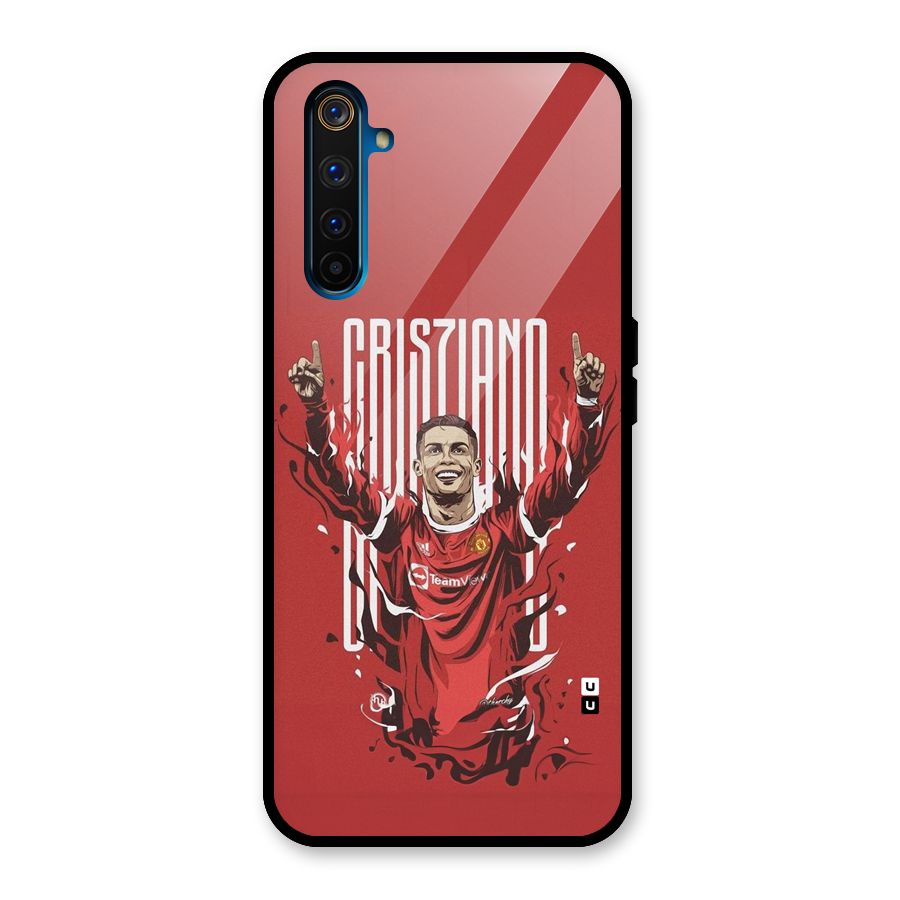 Soccer Star Victory Glass Back Case for Realme 6 Pro