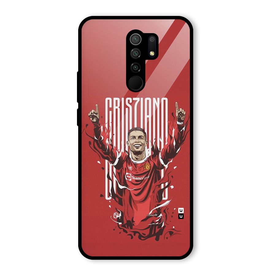 Soccer Star Victory Glass Back Case for Redmi 9 Prime