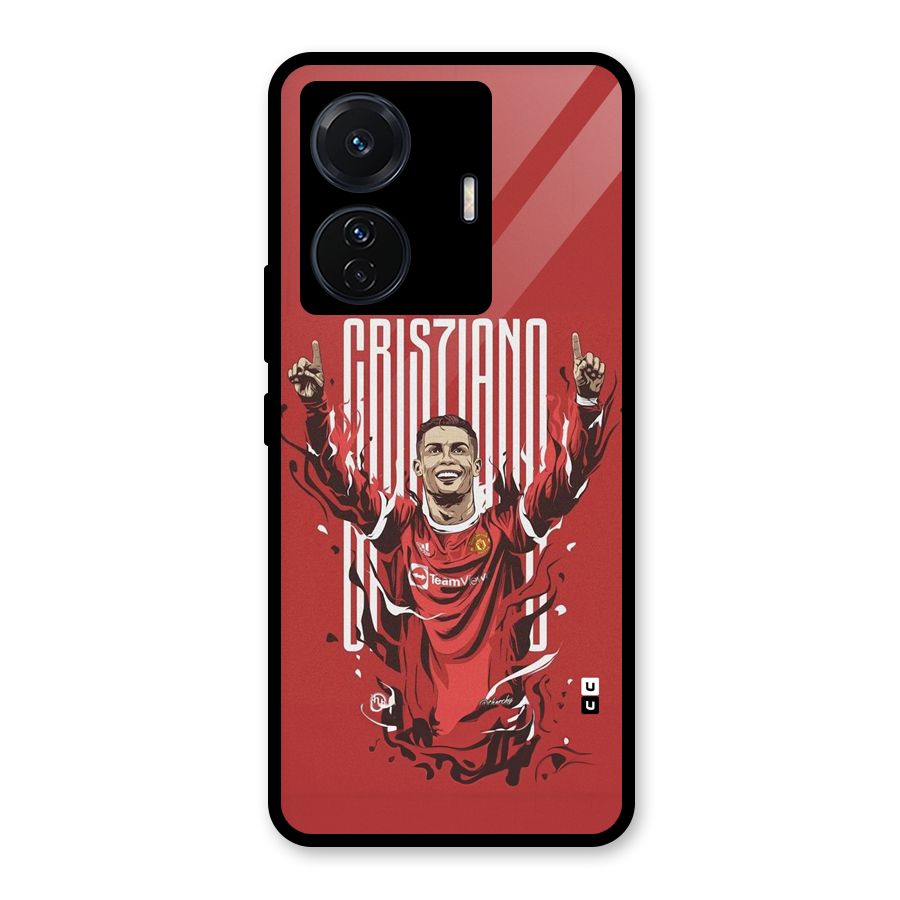 Soccer Star Victory Glass Back Case for Vivo T1 Pro