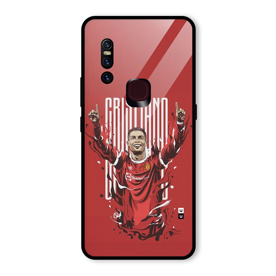 Soccer Star Victory Glass Back Case for Vivo V15