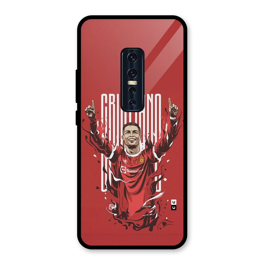 Soccer Star Victory Glass Back Case for Vivo V17 Pro