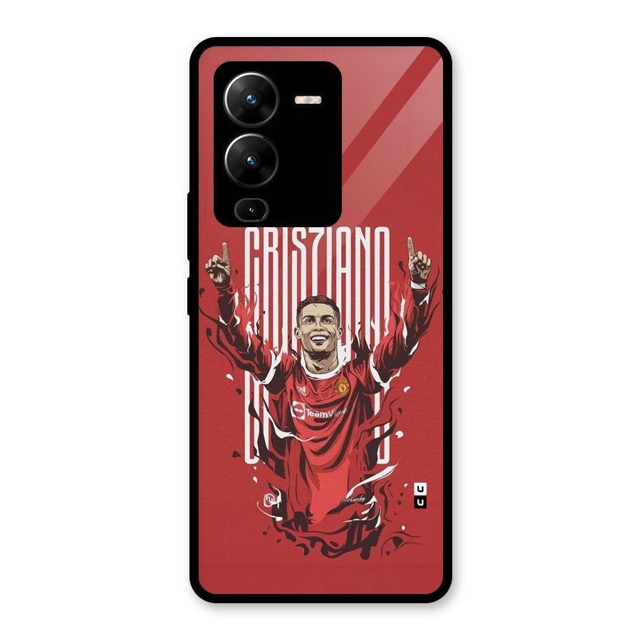 Soccer Star Victory Glass Back Case for Vivo V25 Pro