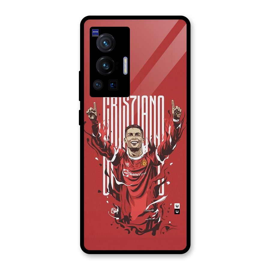 Soccer Star Victory Glass Back Case for Vivo X70 Pro