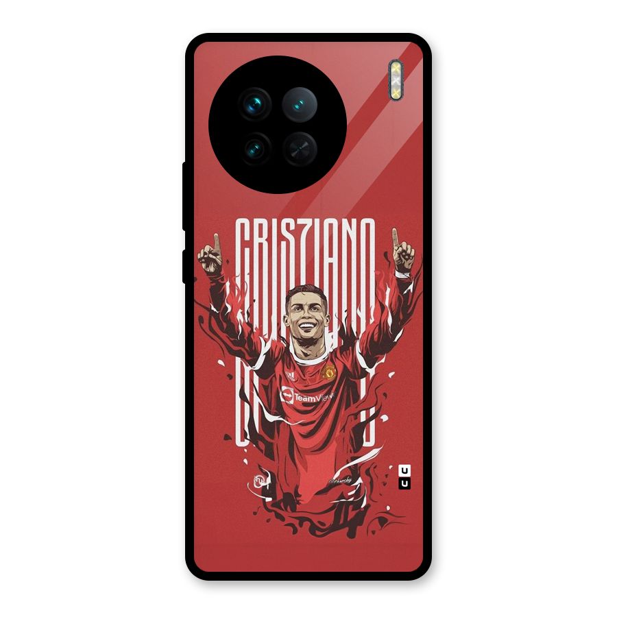 Soccer Star Victory Glass Back Case for Vivo X90