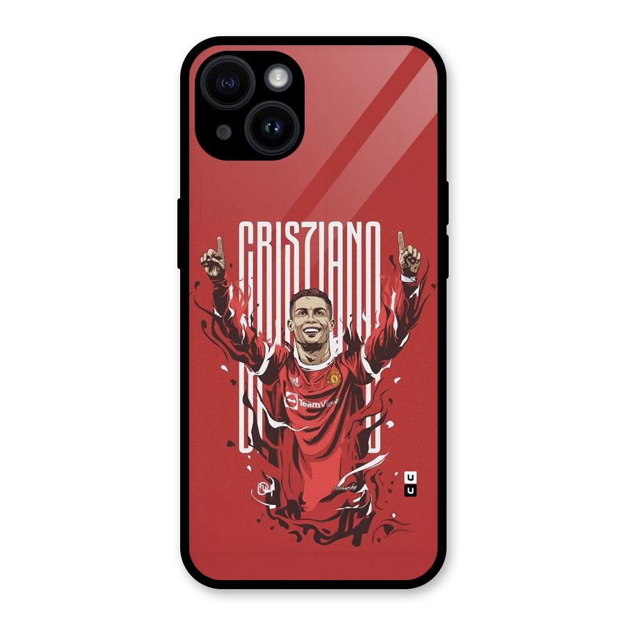 Soccer Star Victory Glass Back Case for iPhone 14