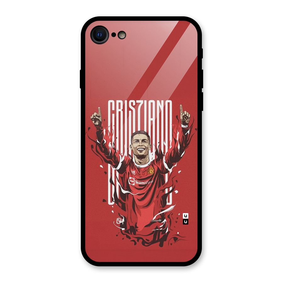 Soccer Star Victory Glass Back Case for iPhone 8