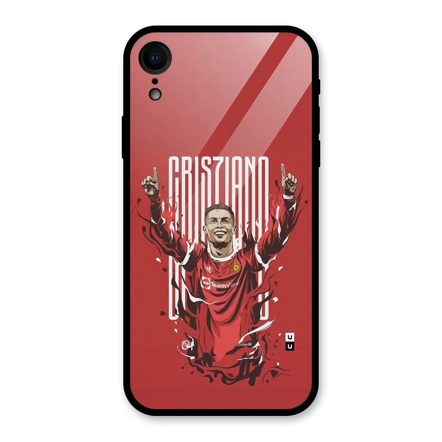 Soccer Star Victory Glass Back Case for iPhone XR
