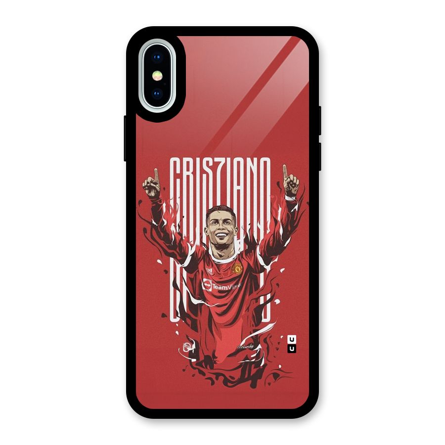 Soccer Star Victory Glass Back Case for iPhone XS