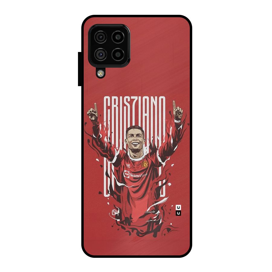 Soccer Star Victory Metal Back Case for Galaxy A22 4G