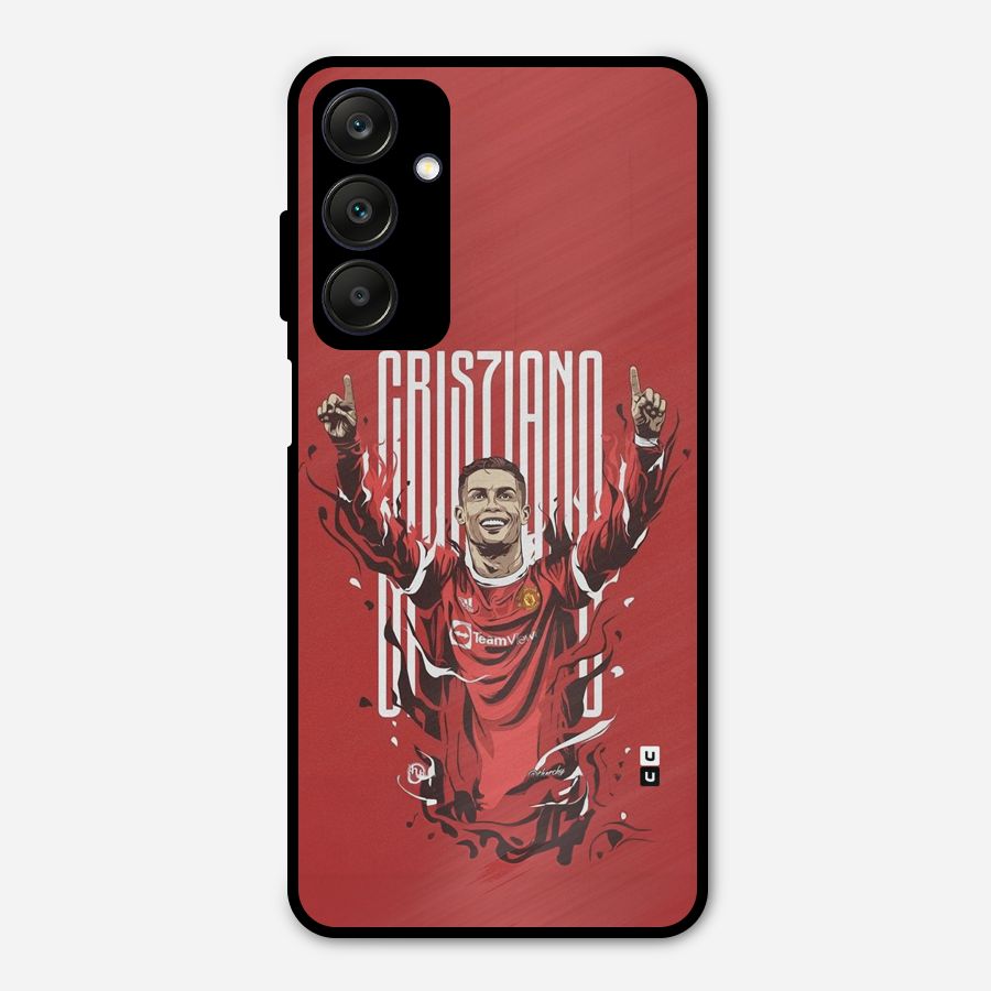 Soccer Star Victory Metal Back Case for Galaxy A25 5G