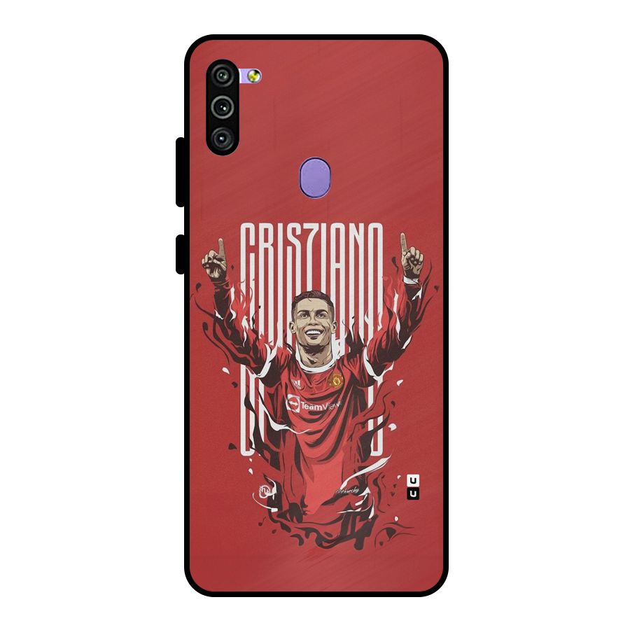 Soccer Star Victory Metal Back Case for Galaxy M11