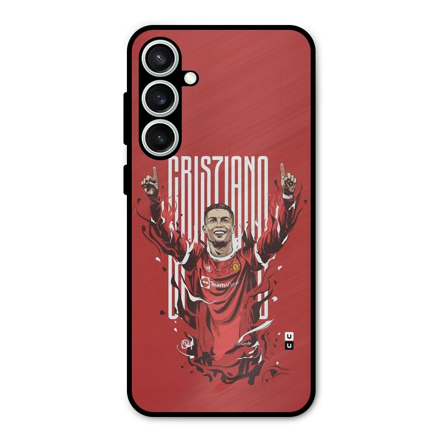 Soccer Star Victory Metal Back Case for Galaxy S23 FE