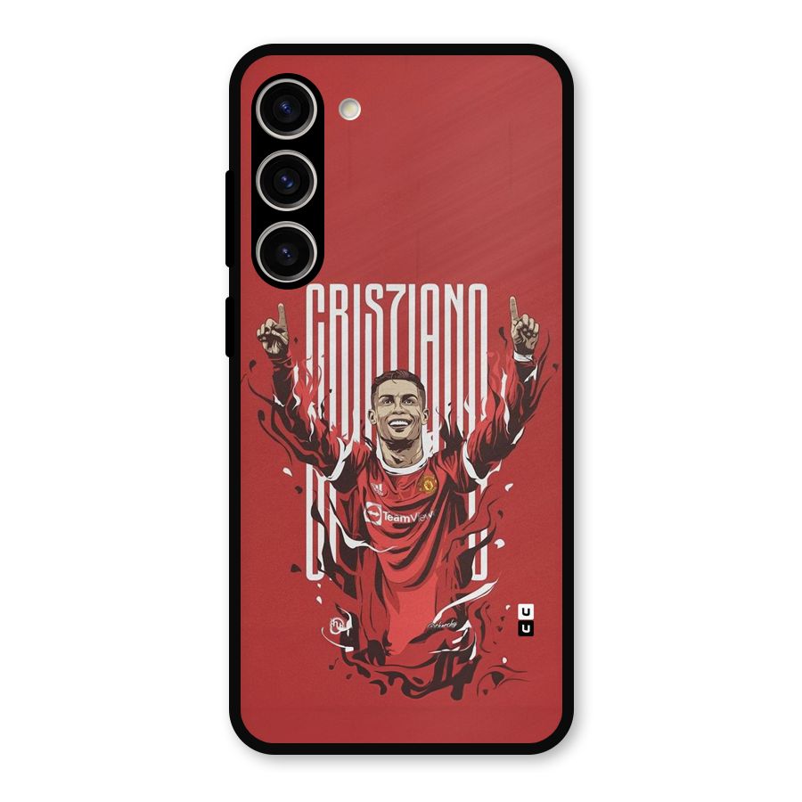 Soccer Star Victory Metal Back Case for Galaxy S23 Plus