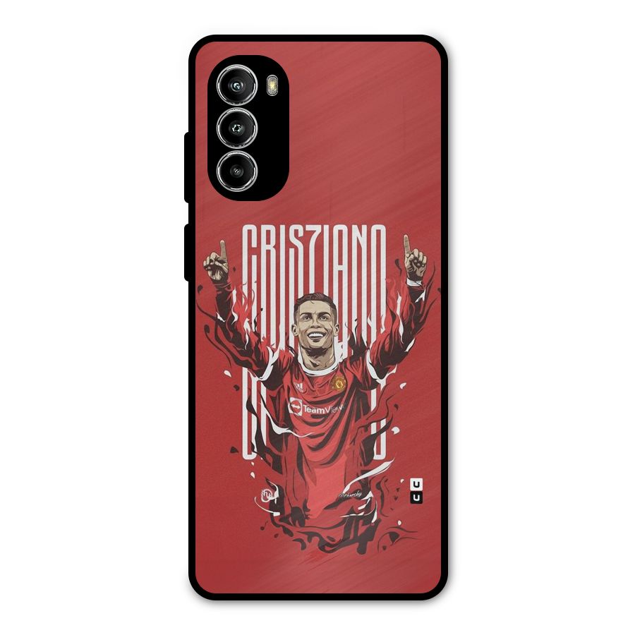 Soccer Star Victory Metal Back Case for Moto G52
