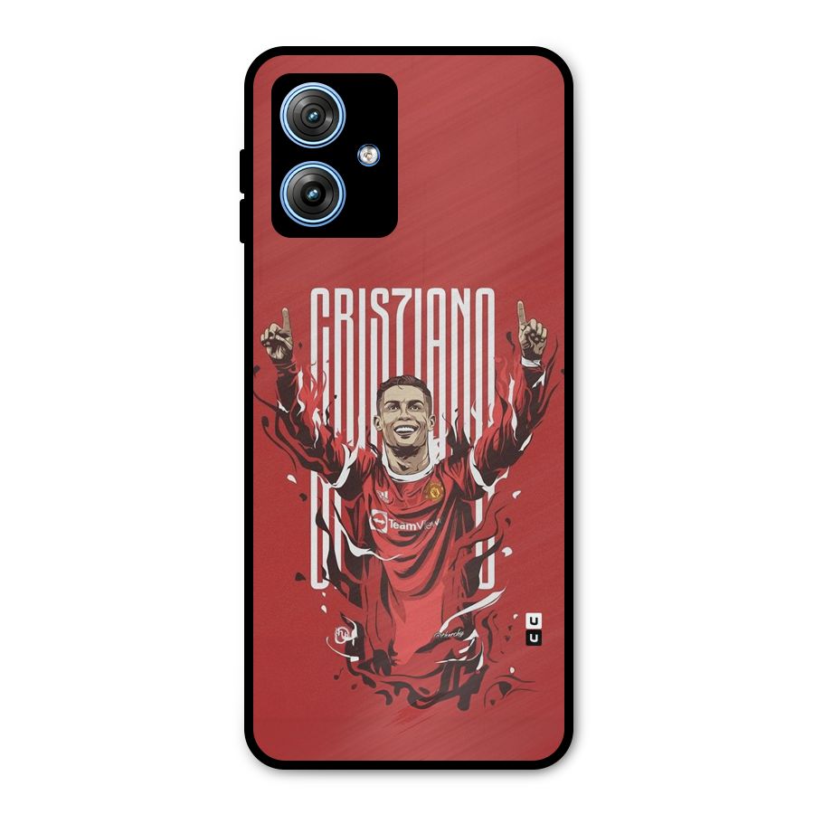 Soccer Star Victory Metal Back Case for Moto G54