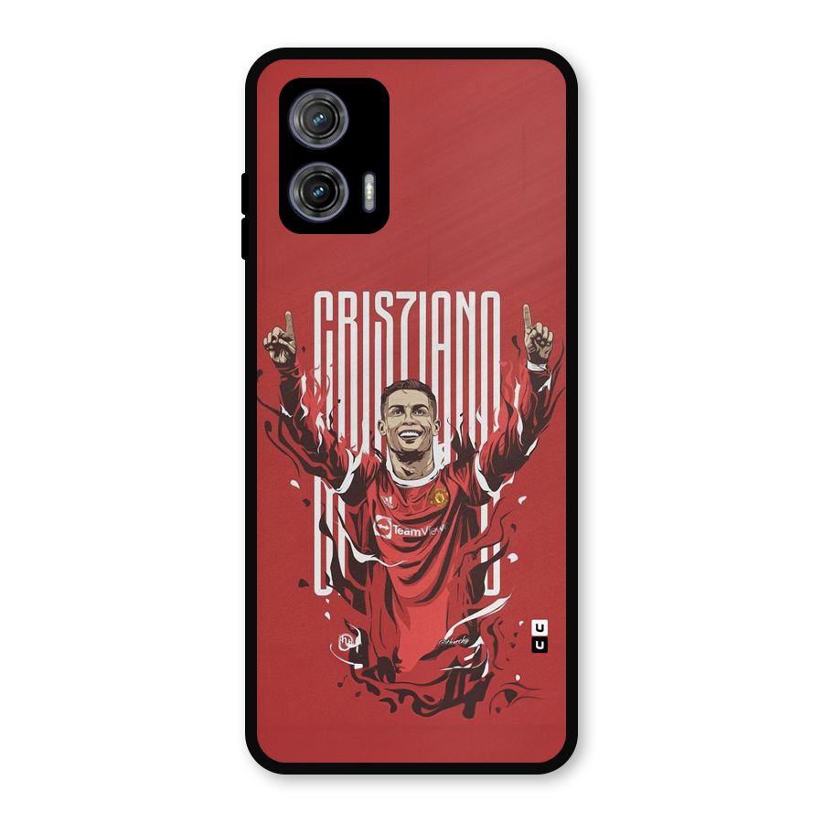 Soccer Star Victory Metal Back Case for Moto G73