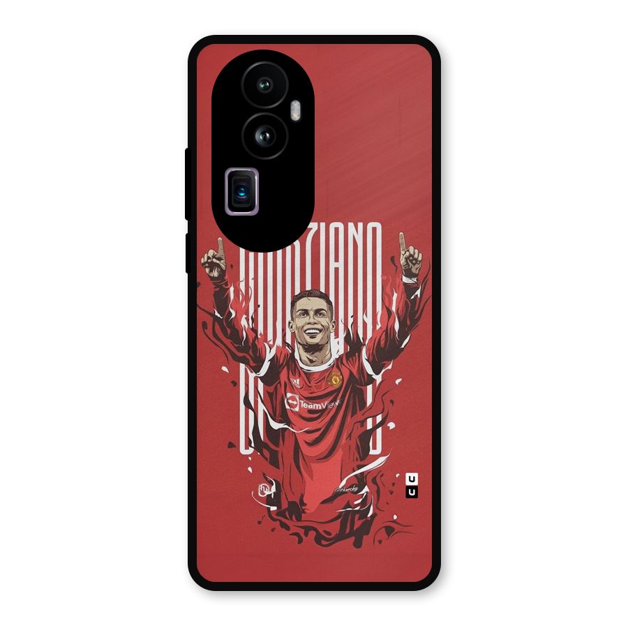 Soccer Star Victory Metal Back Case for Oppo Reno10 Pro Plus