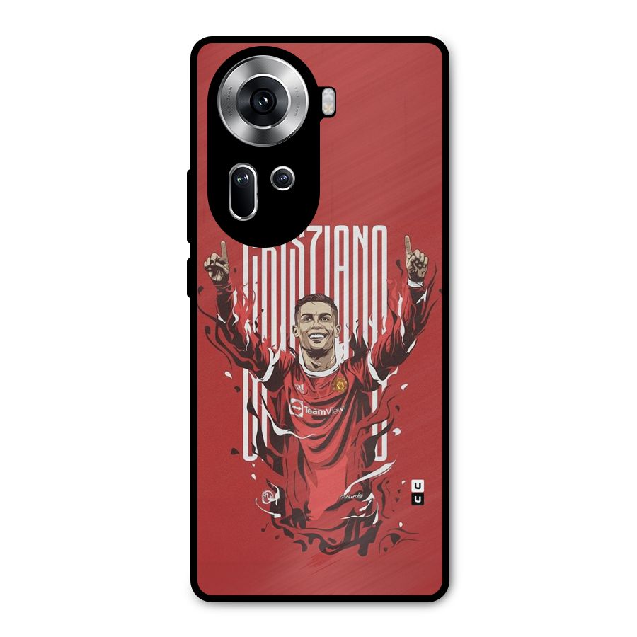 Soccer Star Victory Metal Back Case for Oppo Reno11 5G
