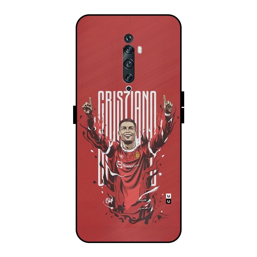 Soccer Star Victory Metal Back Case for Oppo Reno2 Z
