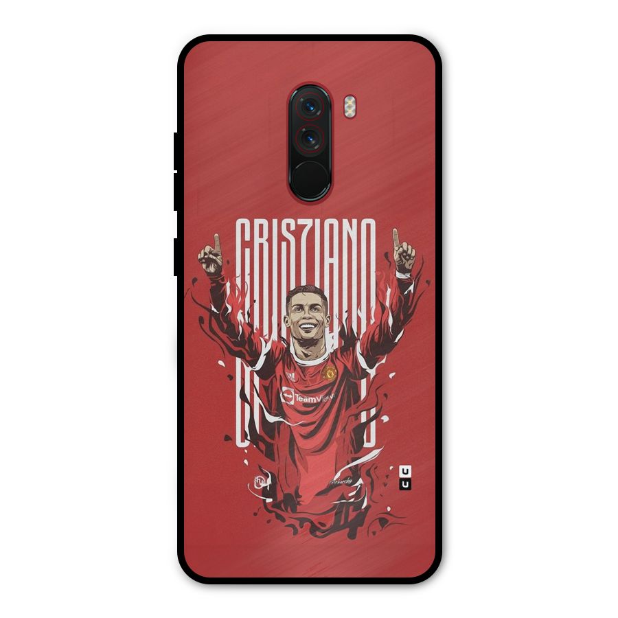 Soccer Star Victory Metal Back Case for Poco F1