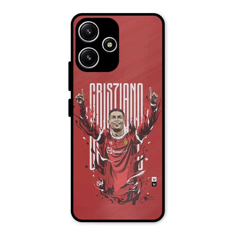 Soccer Star Victory Metal Back Case for Poco M6 Pro