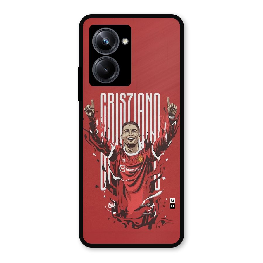 Soccer Star Victory Metal Back Case for Realme 10 Pro