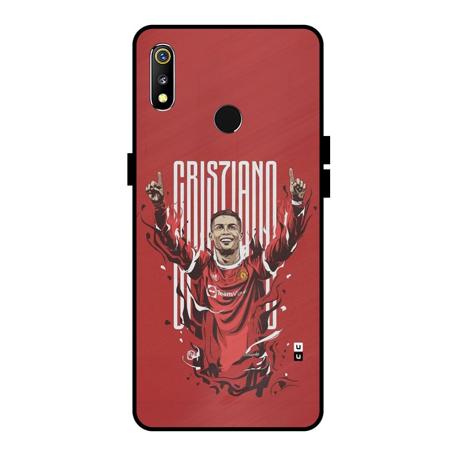 Soccer Star Victory Metal Back Case for Realme 3
