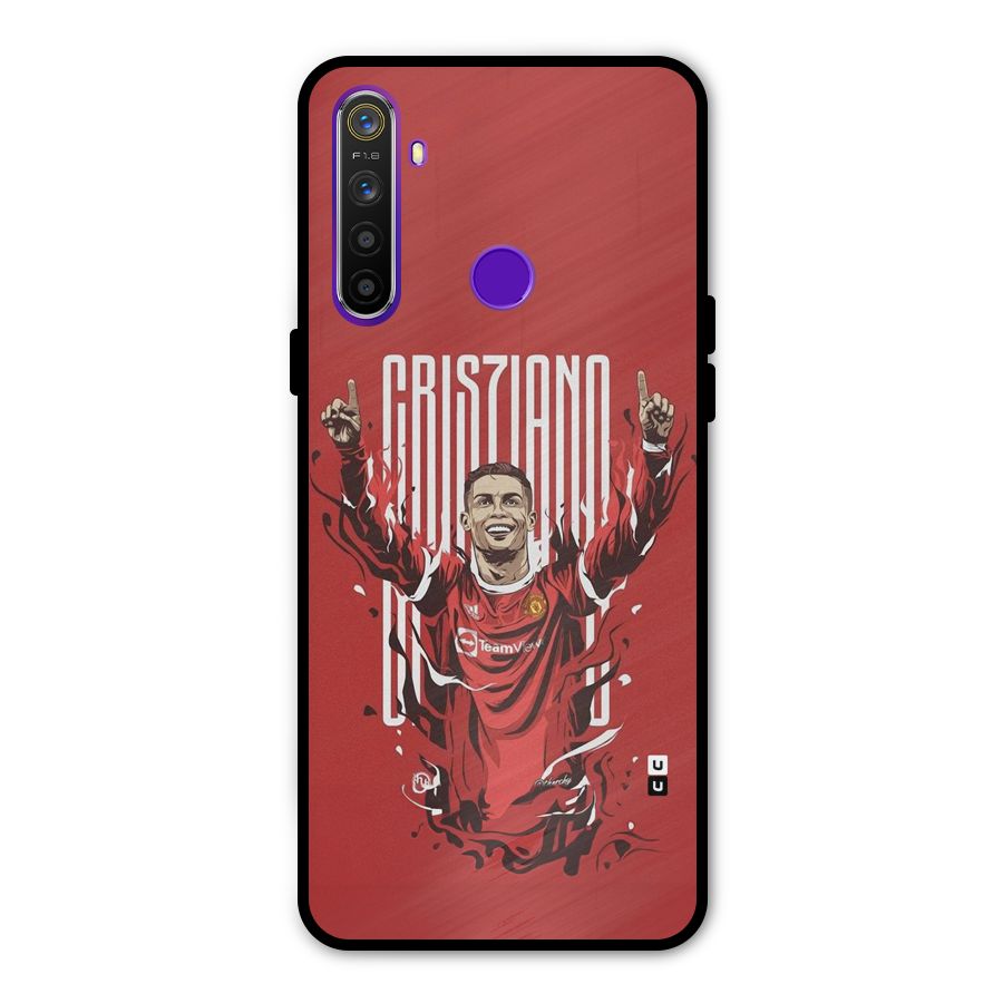 Soccer Star Victory Metal Back Case for Realme 5
