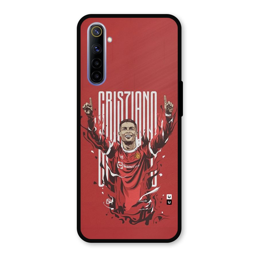 Soccer Star Victory Metal Back Case for Realme 6