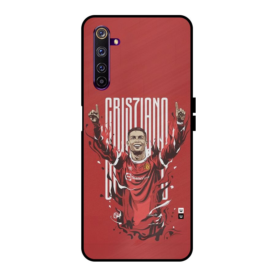 Soccer Star Victory Metal Back Case for Realme 6 Pro