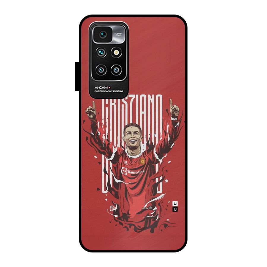 Soccer Star Victory Metal Back Case for Redmi 10 Prime