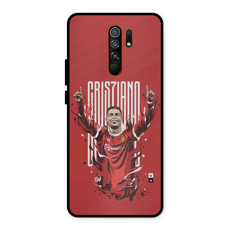 Soccer Star Victory Metal Back Case for Redmi 9 Prime