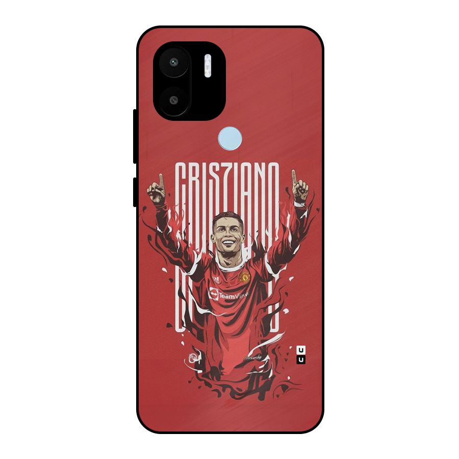 Soccer Star Victory Metal Back Case for Redmi A2 Plus