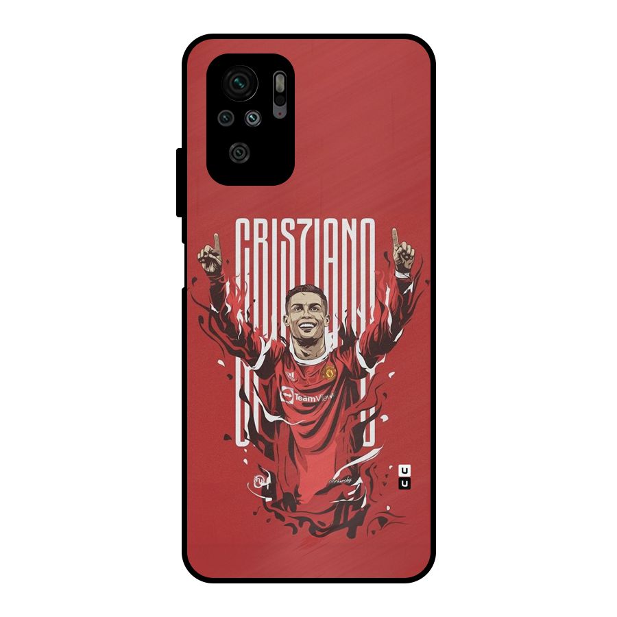 Soccer Star Victory Metal Back Case for Redmi Note 10S