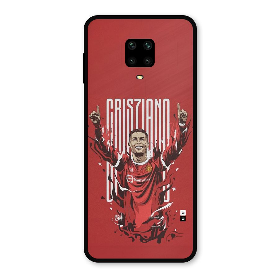 Soccer Star Victory Metal Back Case for Redmi Note 9 Pro Max