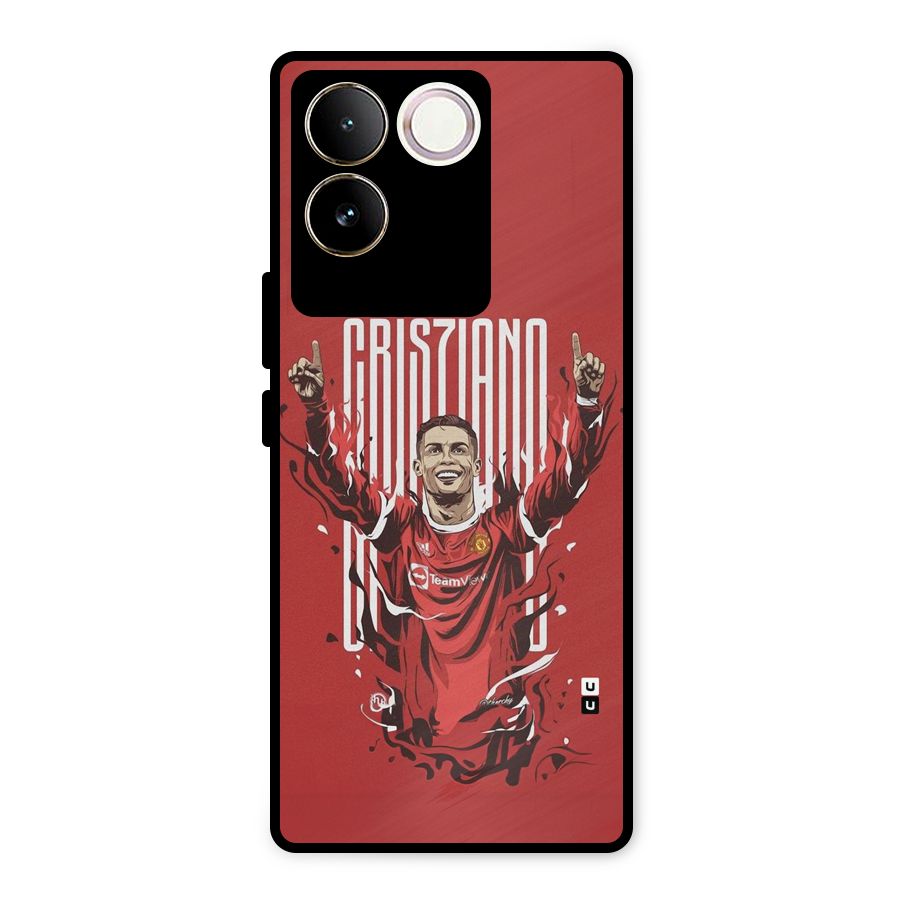 Soccer Star Victory Metal Back Case for Vivo T2 Pro