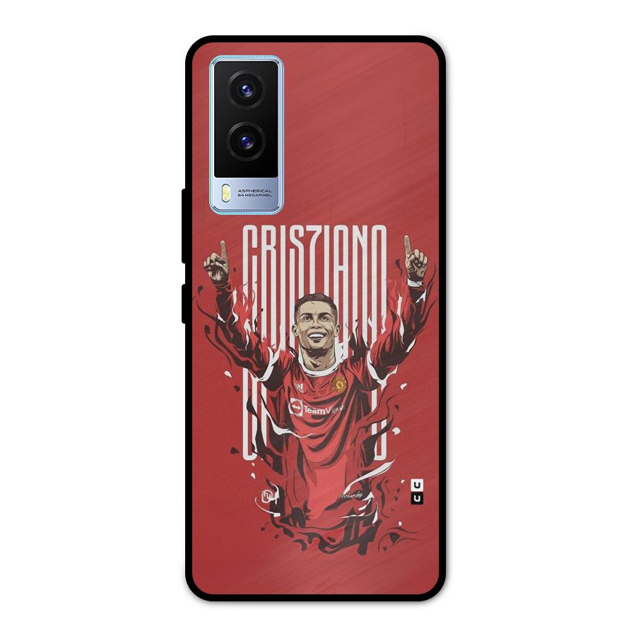 Soccer Star Victory Metal Back Case for Vivo V21e 5G