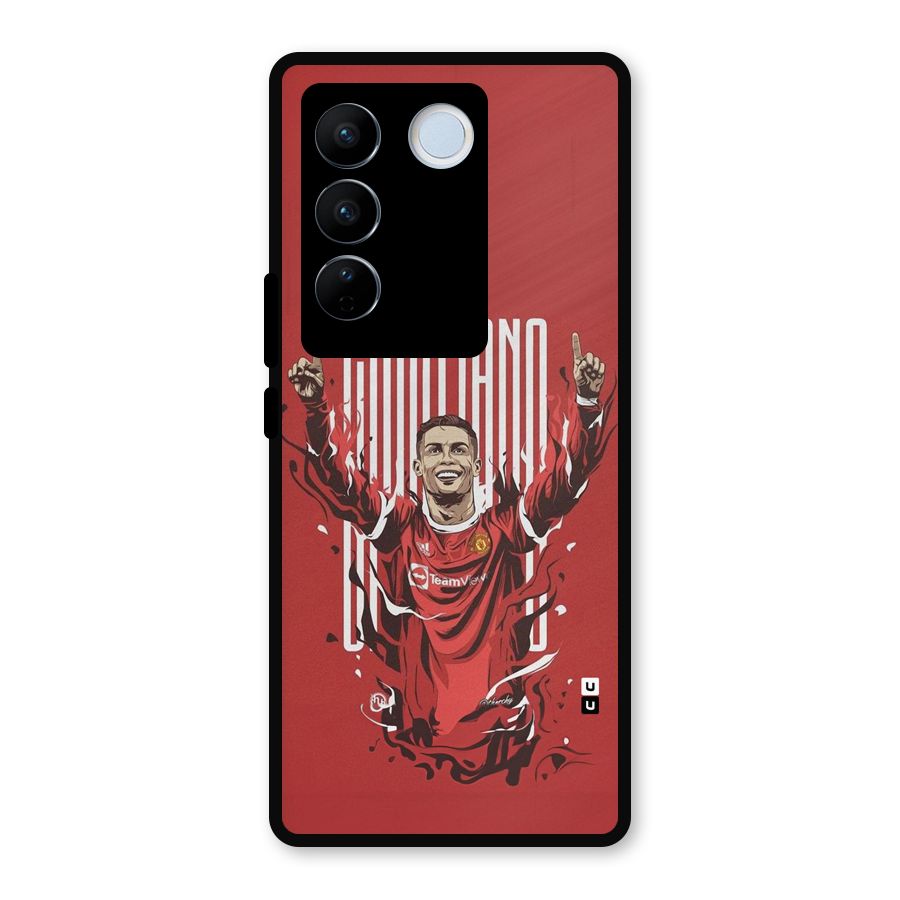 Soccer Star Victory Metal Back Case for Vivo V27