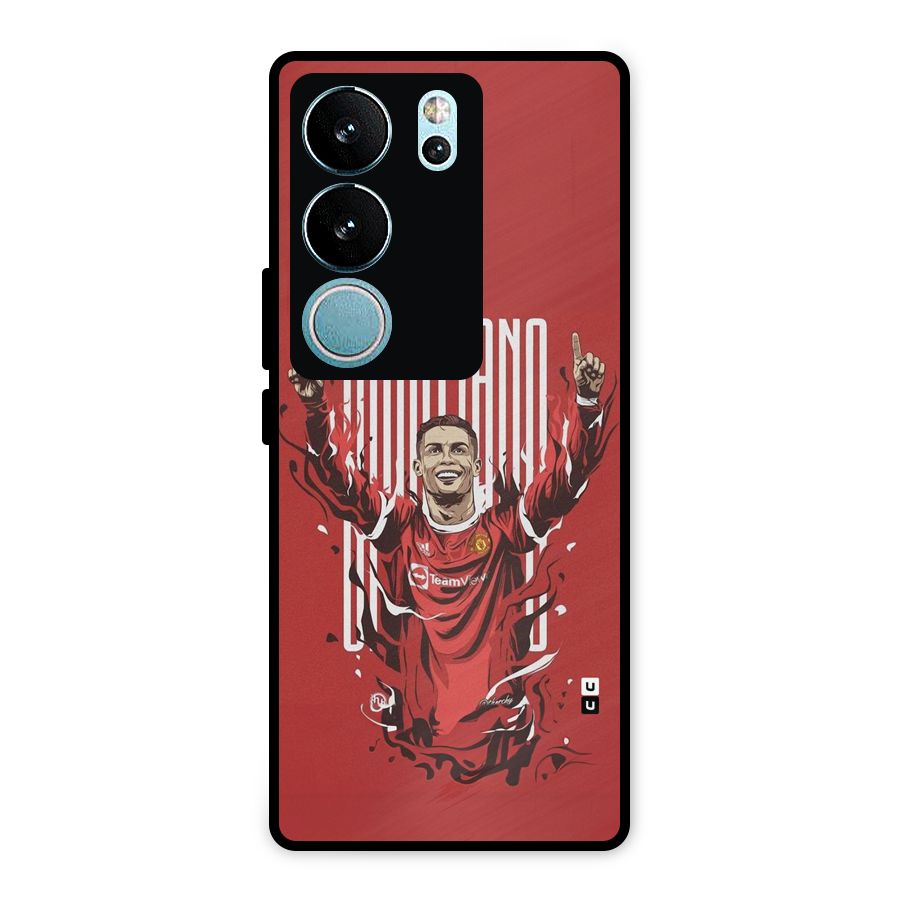 Soccer Star Victory Metal Back Case for Vivo V29 Pro