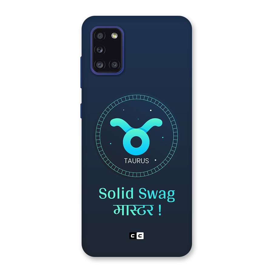 Solid Tauras Back Case for Galaxy A31