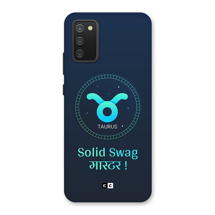 Solid Tauras Back Case for Galaxy F02s
