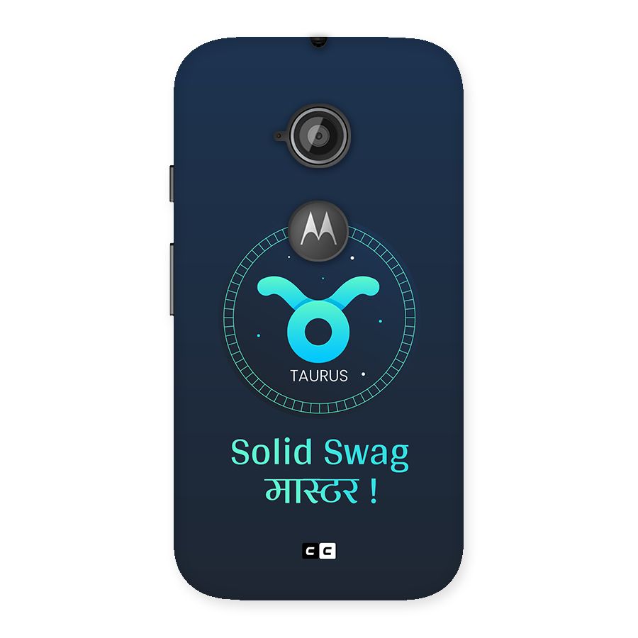 Solid Tauras Back Case for Moto E 2nd Gen
