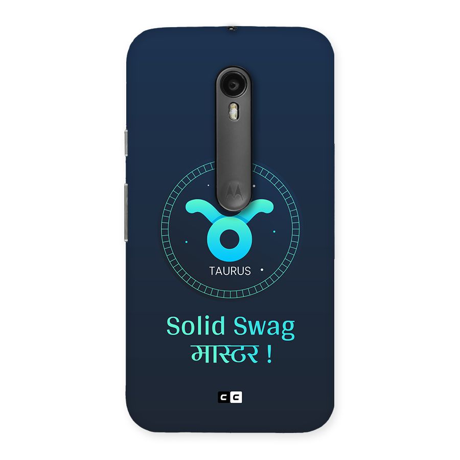Solid Tauras Back Case for Moto G3