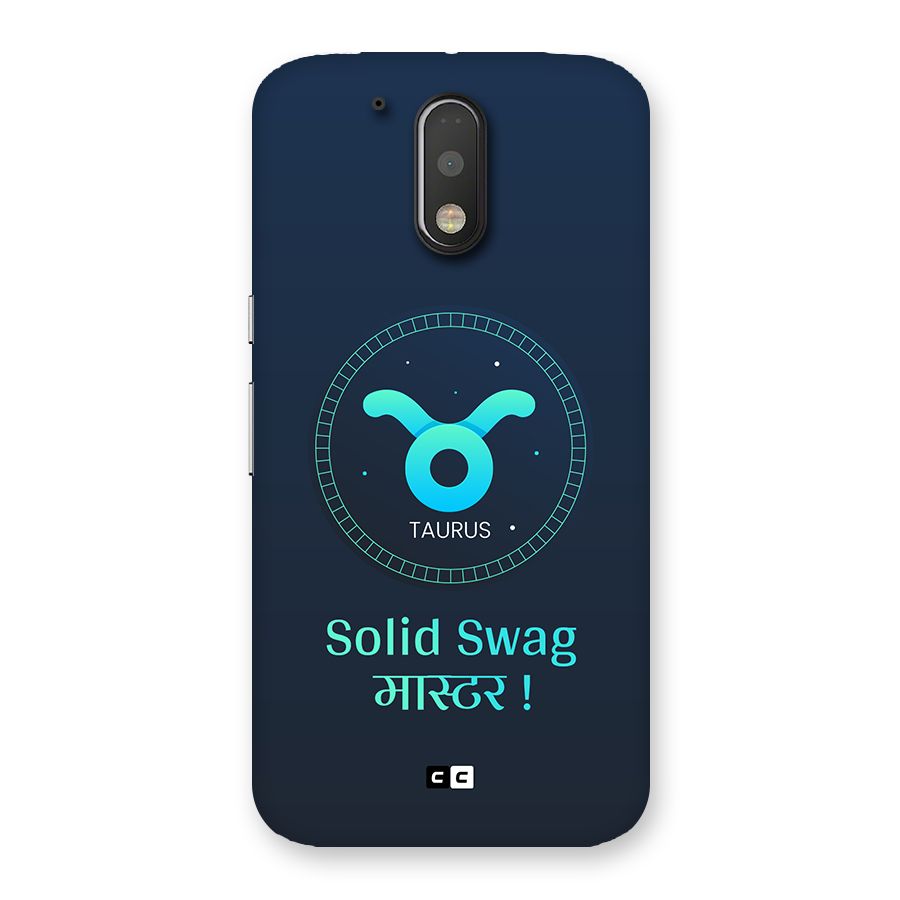 Solid Tauras Back Case for Moto G4
