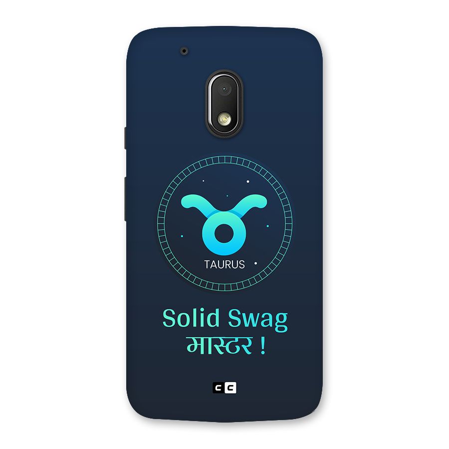 Solid Tauras Back Case for Moto G4 Play